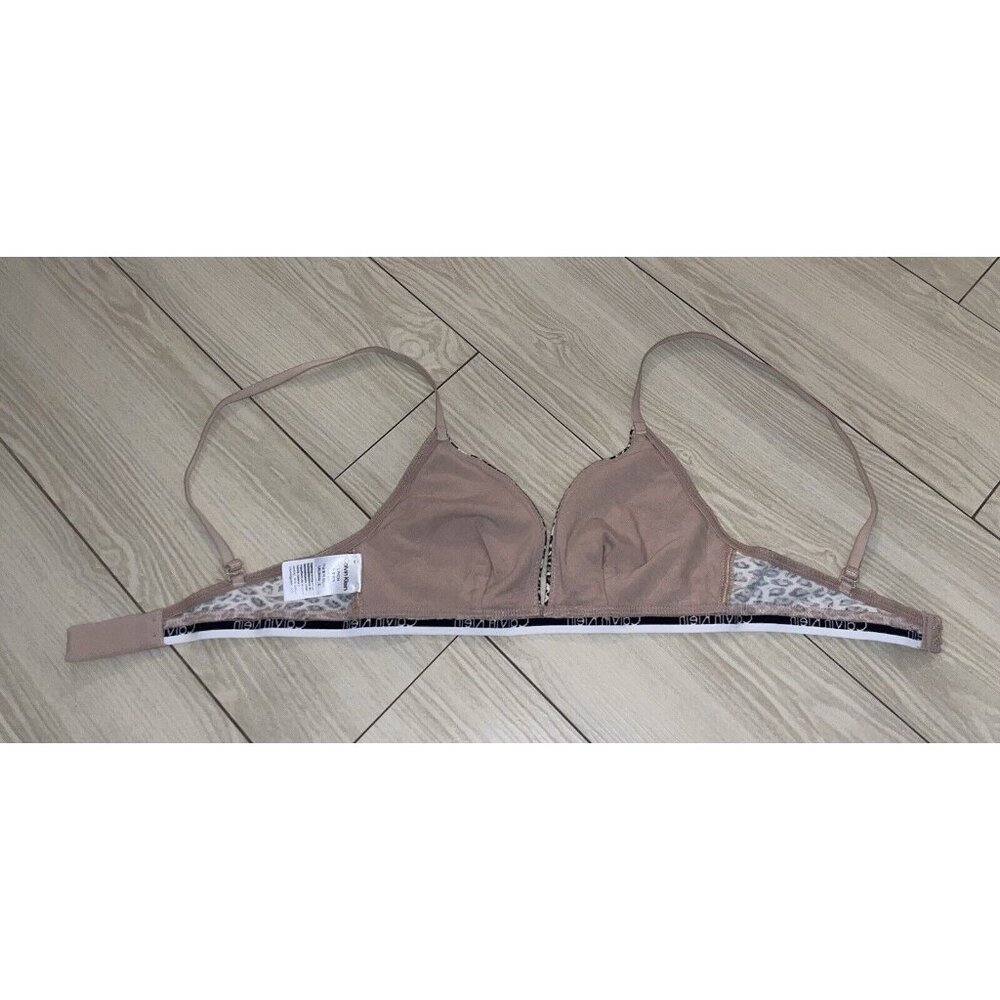 Calvin Klein QP1342O Womens Carousel Triangle Bralette Bra S Small Animal Print - Picture 5 of 7